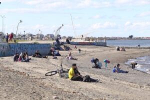 Magallanes disfrutó de los 18 grados de calor, pero en cuarentena