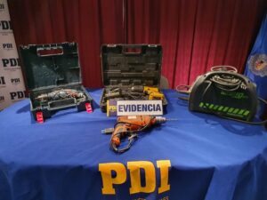 PDI recuperó herramientas que habían sido robadas