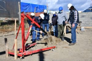 Comenzaron las obras de la nueva sede para el Maxibásquetbol, gracias a iniciativa Municipal