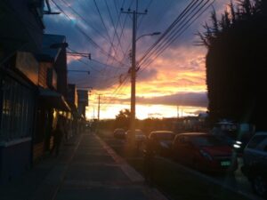 La belleza del atardecer magallánico