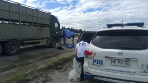 Encuentran a chofer fallecido en su camión ubicado en ruta 9 Norte