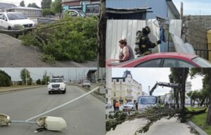Rachas de más de 100 km/h de viento causaron graves estragos en Punta Arenas