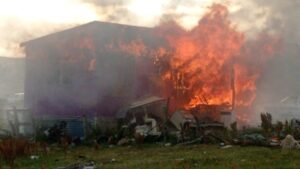 Incendio destruyó vivienda en la prolongación Pedro Aguirre Cerda