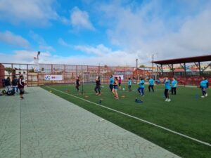 Mindep e IND recorrieron los barrios de Punta Arenas con clases al aire libre
