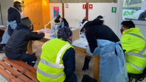 Brusca caída de exámenes marcó la jornada Covid