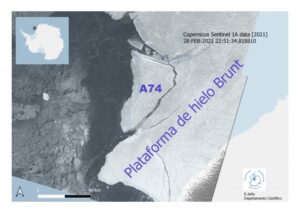 Grieta desprendió enorme iceberg desde territorio antártico