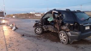 Violento accidente: una mujer con lesiones graves tras colisión en la Ruta 9 Norte