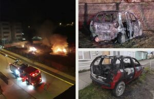 Atentados incendiarios: quemaron cuatro automóviles durante la madrugada