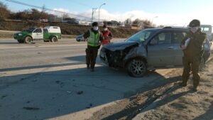 Accidente entre dos vehículos en el Cruce San Martín deja a una persona lesionada