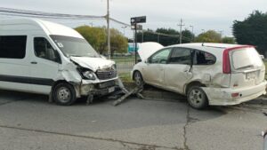 Violento accidente dejó a un lactante lesionado