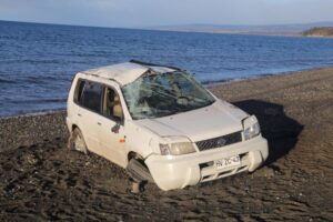 Madre y sus hijos salvaron en medio de volcamiento