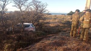 Conductora que sufrió accidente camino al aeropuerto logró tomar su vuelo