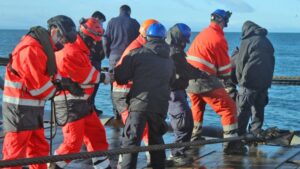 Armada realizó extensa labor de montaje de boyas en aguas de Magallanes
