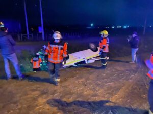 Conductor salvó luego de sufrir volcamiento en la ruta
