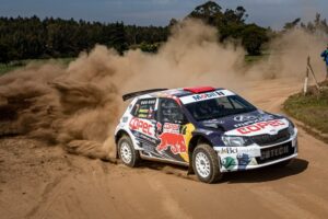 Francisco “Chaleco” López se pone el Škoda Fabia en el Shake Down de Casablanca