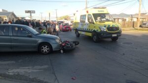 Motociclista grave tras colisión