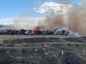 Incendiaron chatarra al interior del Vertedero Municipal de Punta Arenas