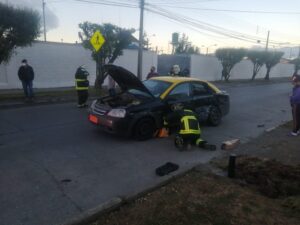 Cámara captó a conductor que se fugó de accidente