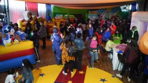 Niños de Río Verde participaron en fiesta navideña