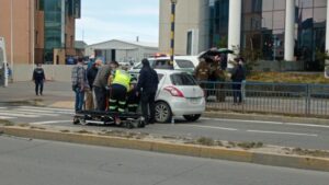 Conductora lesionada en colisión por alcance