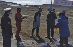 Armada colaboró en actividad deportiva en la Antártica
