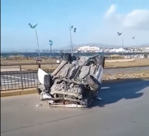 Conductor drogado con metanfetamina provocó volcamiento con pasajera eyectada