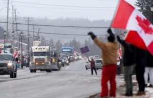 El caos en Canadá por la protesta de camioneros contra la vacuna obligatoria