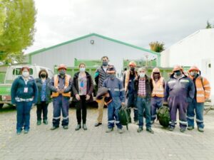 Trabajadores de Áreas Verdes se vacunan contra influenza