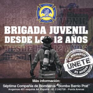 Séptima Compañía de Bomberos abrió postulaciones para brigada juvenil