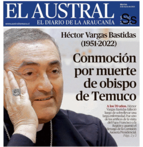 Con diversos signos religiosos realizan misa en recuerdo del obispo de Temuco