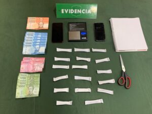 OS-7 detuvo a dos jóvenes por tráfico de drogas en pequeñas cantidades