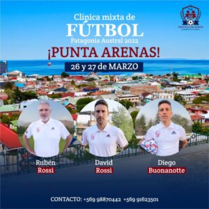 Con la presentación de Rubén y David Rossi se inicia la Clínica de fútbol “Patagonia Austral”