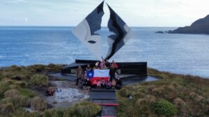 “La Sirena del Hielo” nadó en el Cabo de Hornos