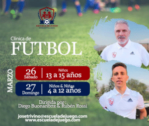 Rubén Rossi y Diego Buonanotte realizarán clínica de fútbol en Punta Arenas
