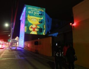 Liceo San José proyectó imágenes referentes a la lectura