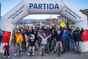 Familias participaron masivamente en cicletada