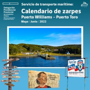 Informan sobre zarpes de Williams a Puerto Toro
