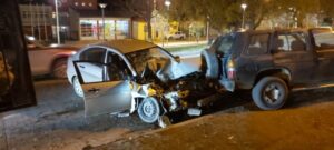 Chocó y se dio a la fuga
