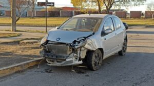 Un lesionado en colisión ocurrida en Avenida Bulnes
