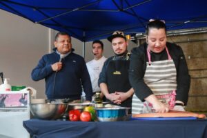 Existosa jornada de cocina en vivo de productos del mar