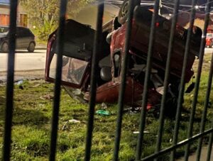 Un lesionado dejó volcamiento en Porvenir