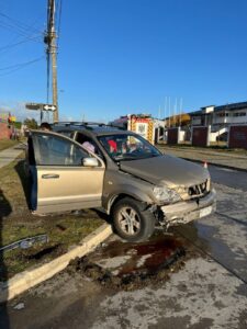 Mujer lesionada tras accidente en Las Naciones
