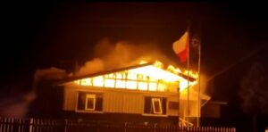 Incendio en retén de Carabineros de Pampa Guanaco