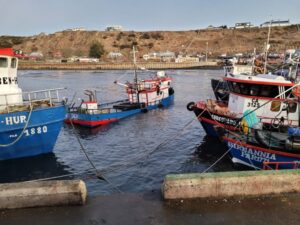 Lancha terminó hundida en caleta de pescadores de Barranco Amarillo