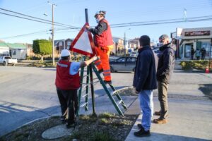 Municipio modificó señalización de tránsito en seis lugares por temporada invernal