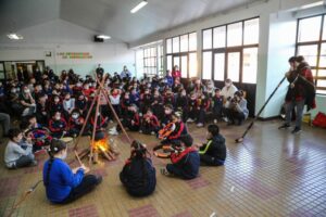 Niños y niñas de Escuela 18 de Septiembre dieron vida al año nuevo mapuche