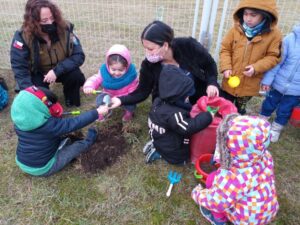 Conaf y jardín infantil Magallanes celebraron Día Mundial del Árbol