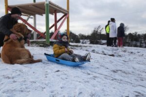 1.3 milímetros de nieve cayó en Punta Arenas durante el último fin de semana
