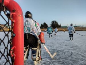 La Laguna Pudeto se viste de gala para recibir a México en hockey sobre hielo
