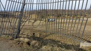 Dos lesionados luego de que auto se estrellara contra reja del Parque María Behety
